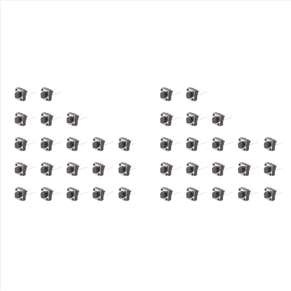 40 Pcs 6X6x5mm Momentary Tactile Tact Push Button 4854184471042