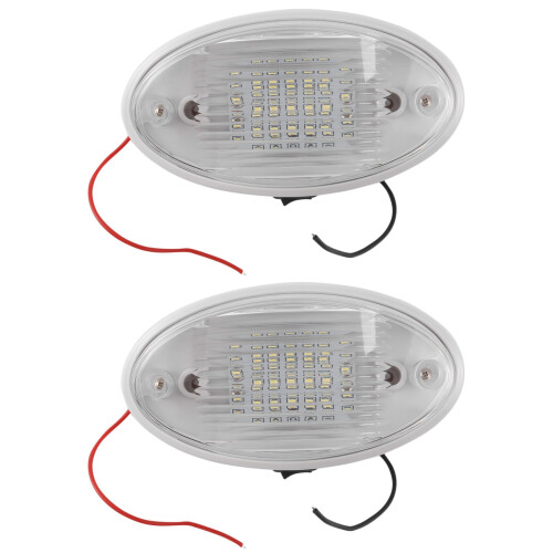 2X 12V LED Light with Switch Caravan Motorhome Boa