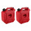 2X Lockable 5L Tanks Plastic Car Mount Jerrycan Ga 2