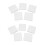 100 Sheets Ceramic Fiber Square Microwave Kiln Gla 1