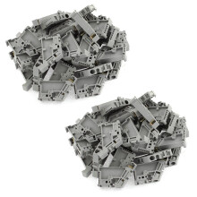 100Pcs 35mm DIN Rail Terminal Block End Stopper Mo