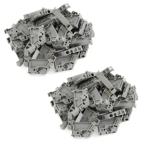 100Pcs 35mm DIN Rail Terminal Block End Stopper Mo