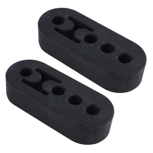 2X Universal Black Rubber Car Exhaust Hanger Bushi 1