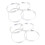 8 x Universal Aluminum Hub Ring Wheel Spacer Set 7 2