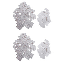 60Pcs Shelf Cabinet 90 Degree Plastic Corner Brace