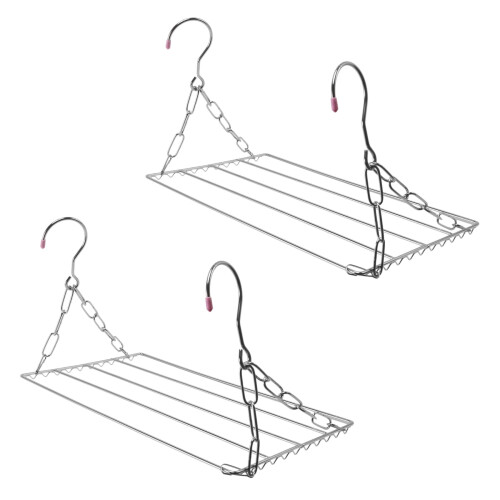 2X Multifunctional Clothes Drying Rack, Stainless