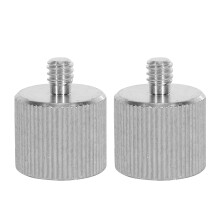 2X 5/8 Inch Female to 1/4 Male Camera Microphone S