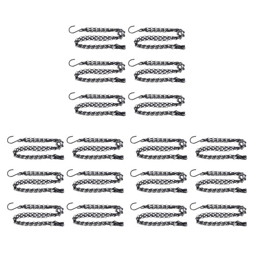 18 Pack Hanging Chain, HEAVY DUTY 50cm Flower Bask 1