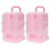 2X Pink Mini Roller Travel Suitcase Candy Box Pers 1