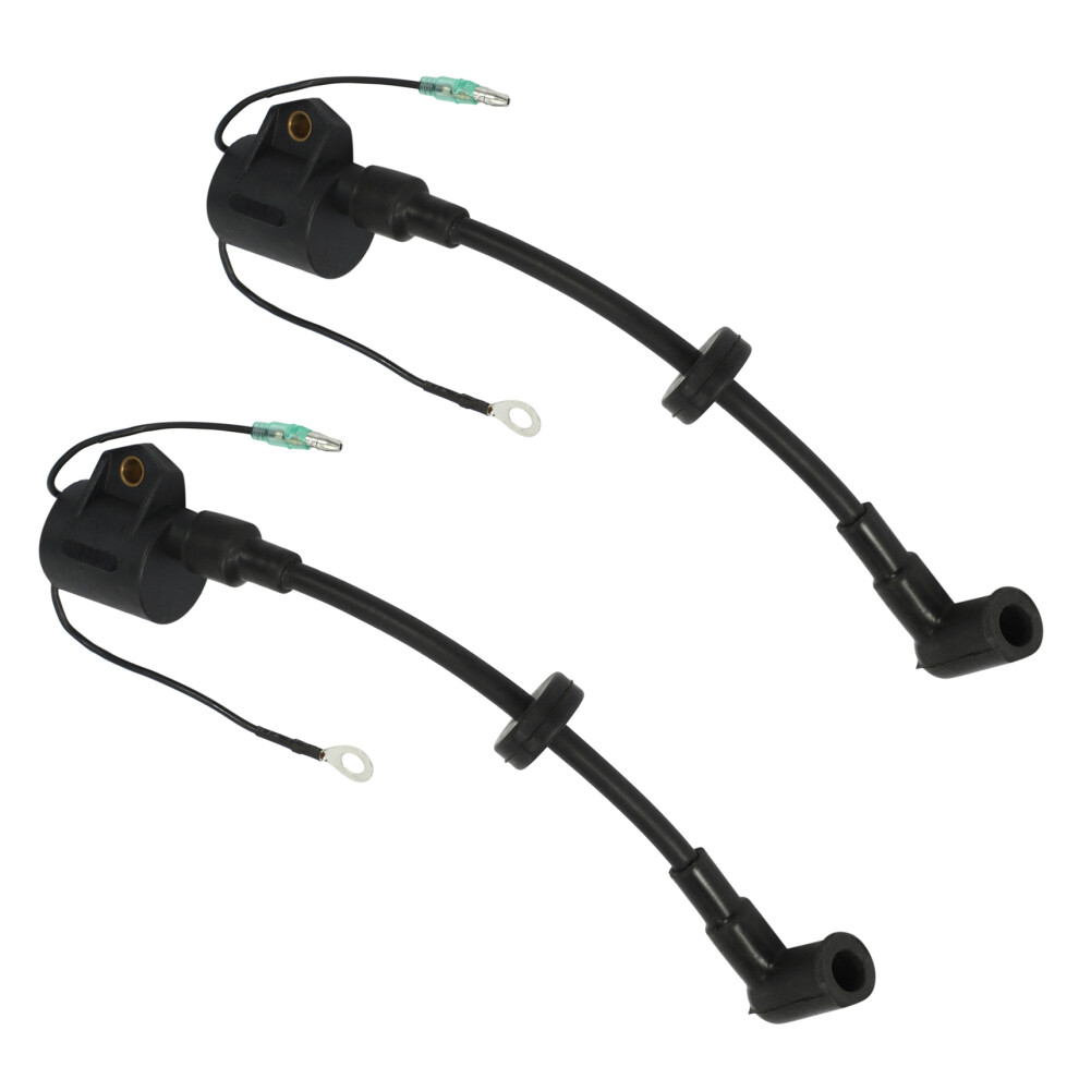 2X Ignition Coil For 61N-85570-00,Ignition Assy Hi Black 4852707586181