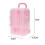 2X Pink Mini Roller Travel Suitcase Candy Box Pers 3