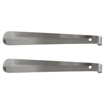 2X Stainless Steel Extra Long Handled Shoe Horn Li