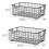 4Pcs Wire Storage Baskets with Handles, Metal Orga 9