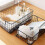 4Pcs Wire Storage Baskets with Handles, Metal Orga 4