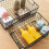 4Pcs Wire Storage Baskets with Handles, Metal Orga 3