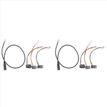 2 set 4P4C RJ9 Cable,3.5mm Smartphone Headset to A