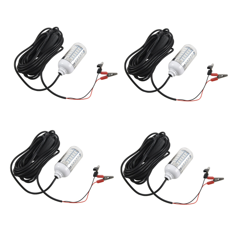 4X 12V Led Underwater Submersible Night Fish Green 4854184498599