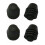 4Pcs Black Rubber Bonnet Hood Bumper Stop Buffer 8 1