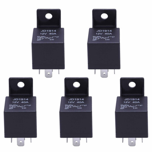 5X 12V Volt 40A AMP 5 Pin Changeover Relay Automot 1