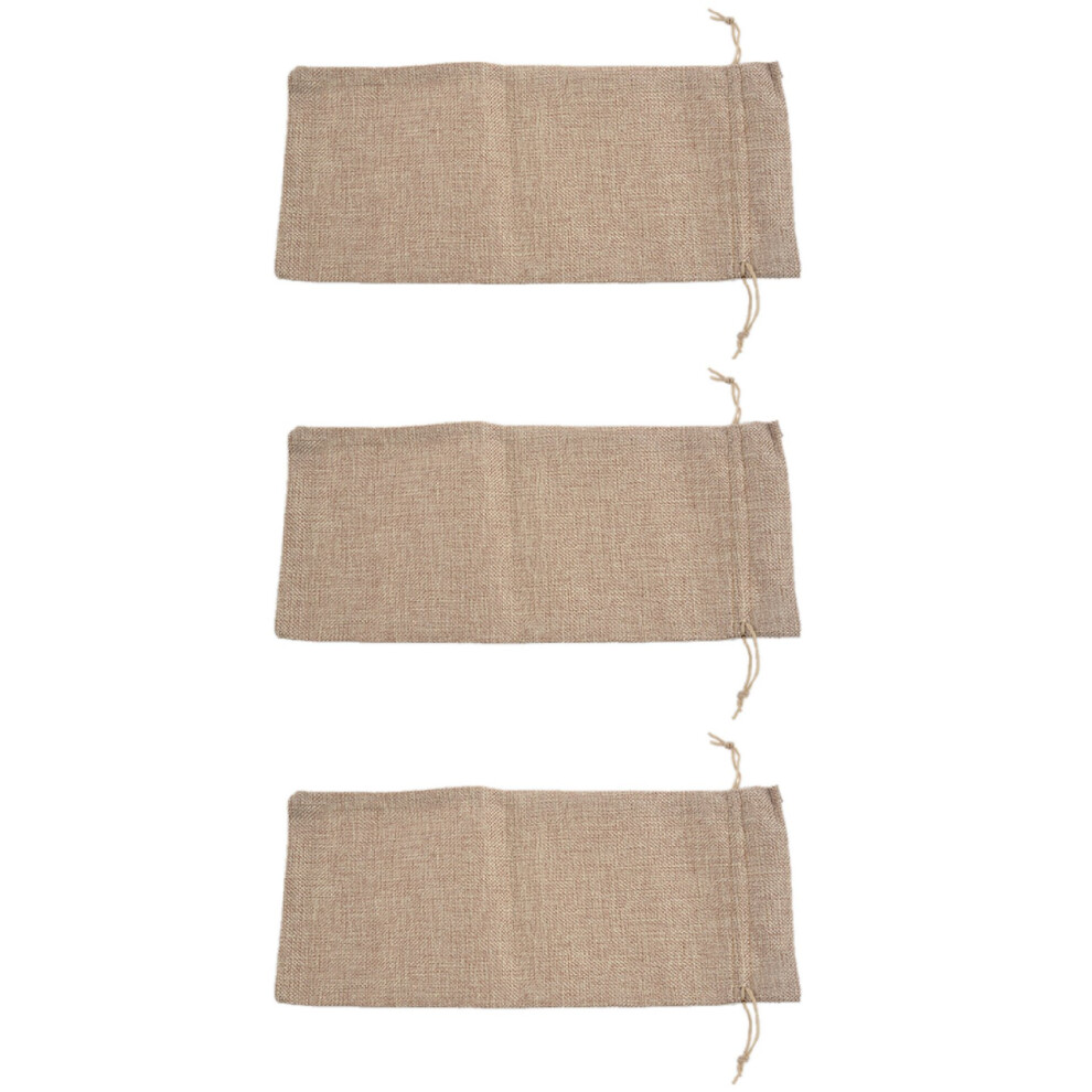 Semoic 30Pcs Wine Bags, 14 X 6 1/4 Inches Hessian Bottle