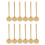 60Pcs Round Shape Coffee Spoon Stainless Steel Min 3