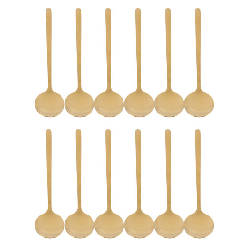 60Pcs Round Shape Coffee Spoon Stainless Steel Min 2