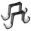 10Pcs Double Curtain Rod Brackets Ceiling Mount Su 3