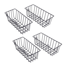4 Pack Wall Grid Panel Hanging Wire Basket,Grid St