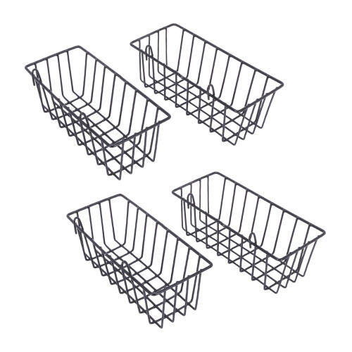 4 Pack Wall Grid Panel Hanging Wire Basket,Grid St