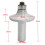 2pcs 1/2Inch Diamond Router Bit Wheel Half Bullnos 6