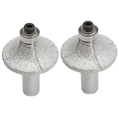 2pcs 1/2Inch Diamond Router Bit Wheel Half Bullnos 1
