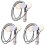 3X Piezo Contact Microphone 3 Transducer Pickups w 2