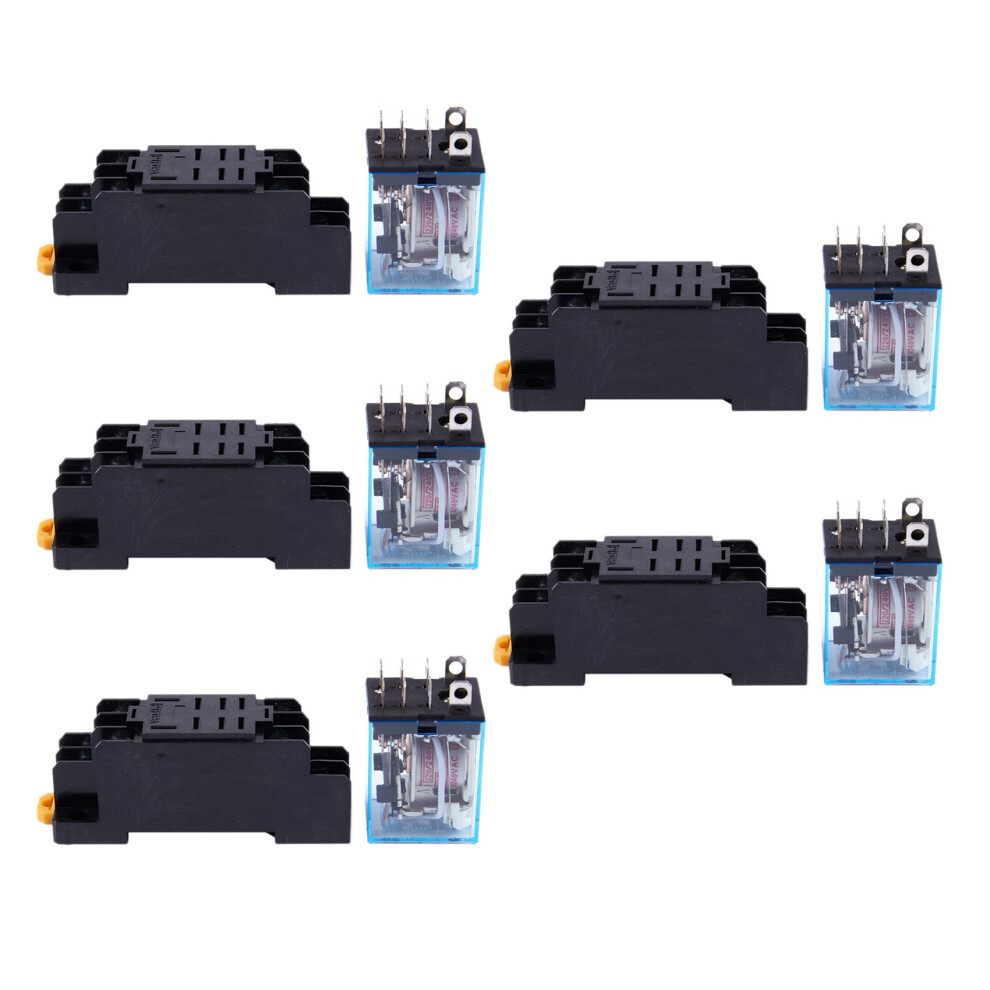5X Ly2nj Hh62p-L Jqx-13F 220V Ac Coil Dpdt Power R 4854184451464