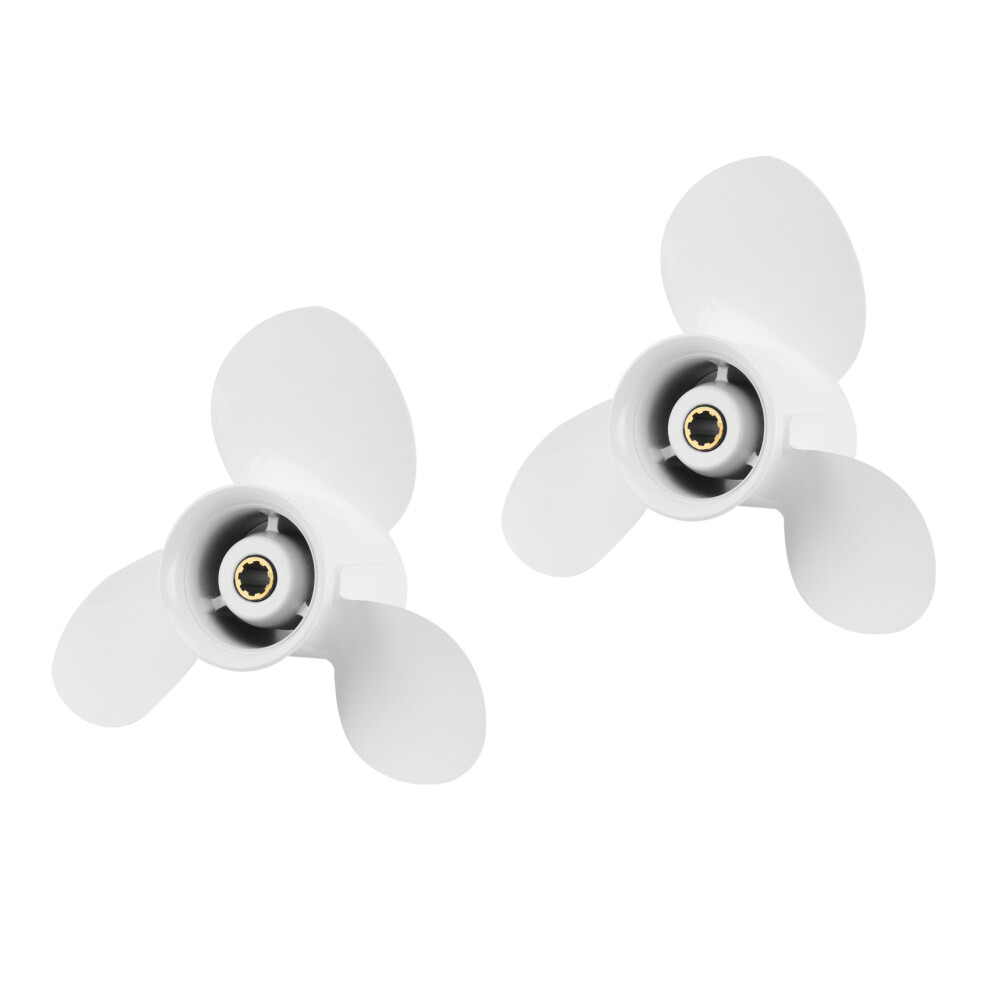2X Propeller 9 1/4X11 For Outboard Engines 9.9 F9. 4854184409229