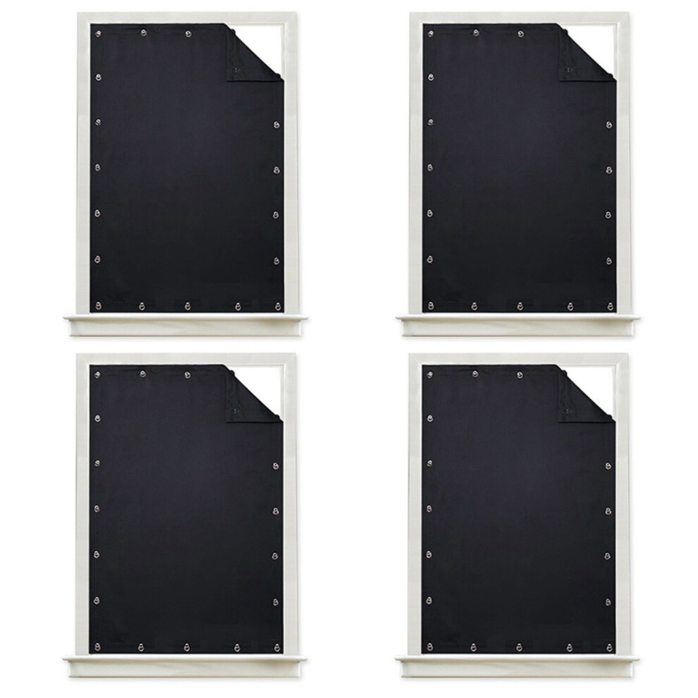 Semoic 4X Temporary Blackout Blind Curtain For Window Adj