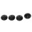30 x Black Rubber 27mm Suction Cup Clip Sucker for 3