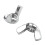 M6 Thread Dia Stainless Steel Wing Nut Butterfly N 8