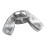 M6 Thread Dia Stainless Steel Wing Nut Butterfly N 5