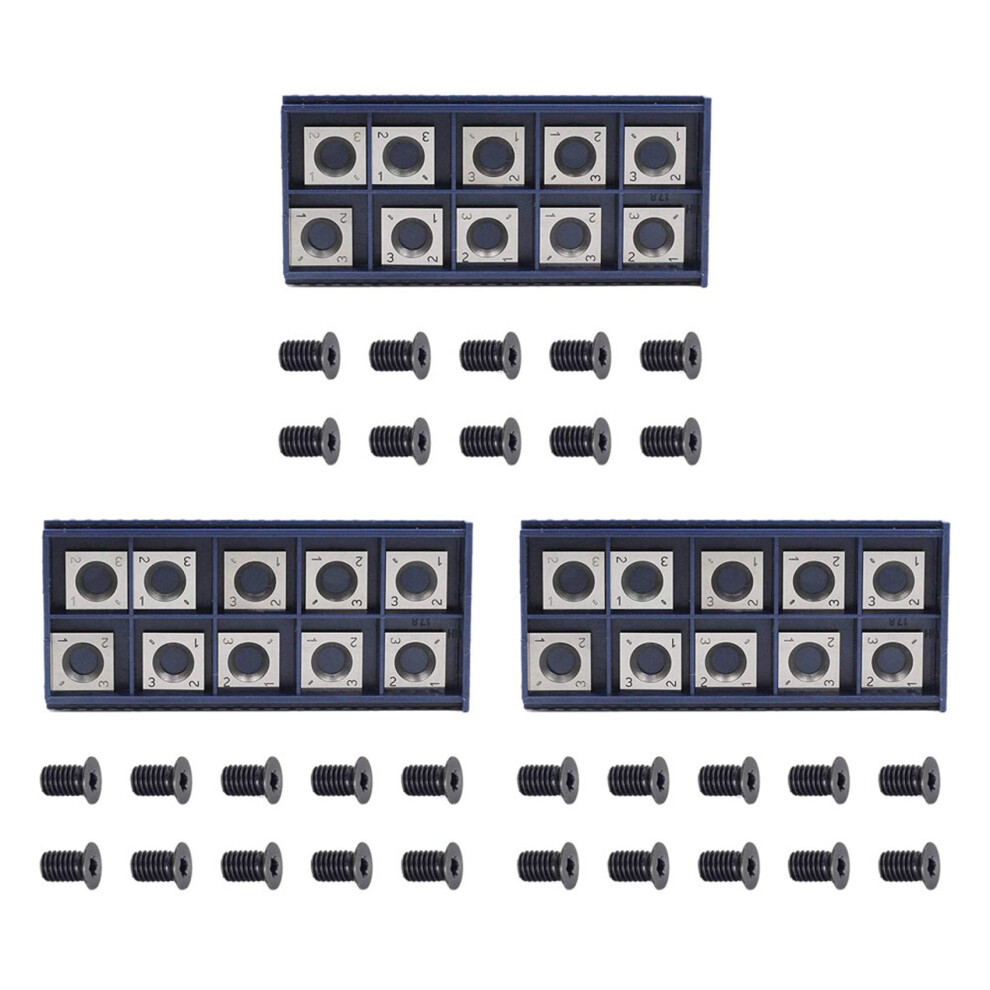 30Pcs 14Mm Square Straight Carbide Cutter Insert W 4854184486237