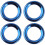 2X Interior Door Audio Speaker Ring Cover Trim for 2