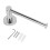 2X Wall Mounted Toilet Roll Holder Polished Chrome 11