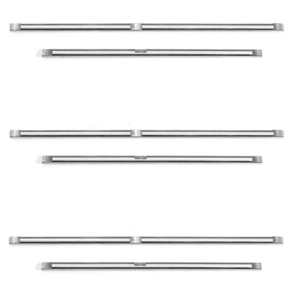 6Pcs Front & Rear Axle Shaft For Mn D90 D91 D96 Mn Silver 4854184494560