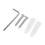 2X Wall Mounted Toilet Roll Holder Polished Chrome 7