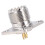 4X UHF SO-239 Female Jack Square Shape Solder Cup 3