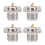 4X UHF SO-239 Female Jack Square Shape Solder Cup 2