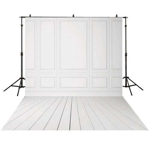 2 Pcs 3X5Ft Vinyl Photography Backdrops White Bric 2
