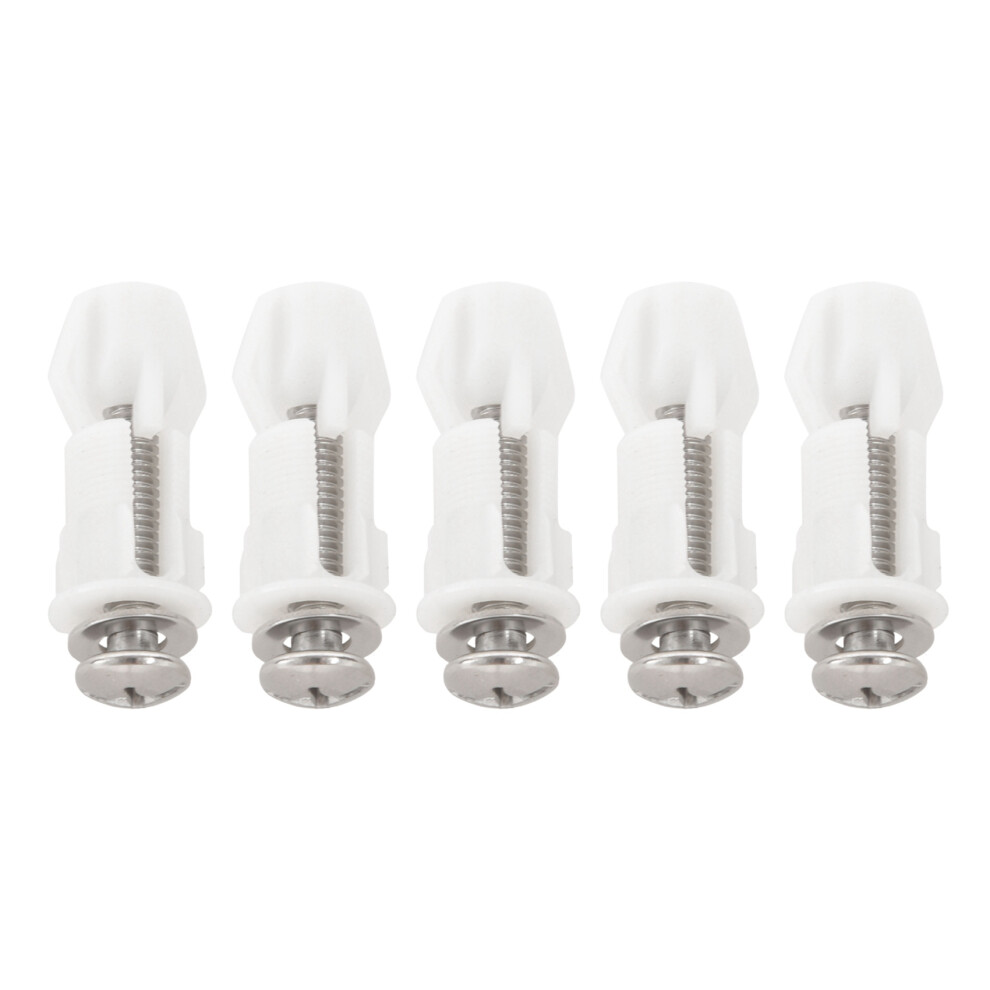 Toilet Seat Hinges Screws Wc Hole Fixing Easy Inst 4854184483588