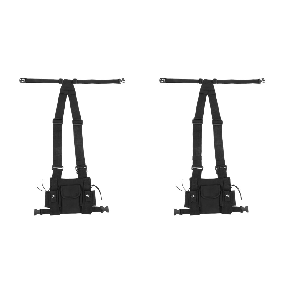2X Radios Pocket Radio Chest Harness Front Pack Po 4854184475590