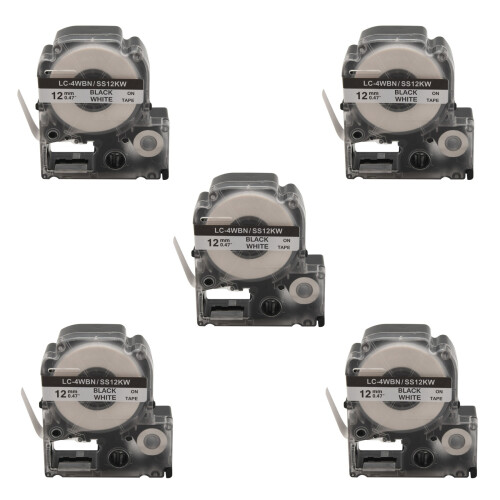 25 Pack Replace -4WBN LC-4WBN9(SS12KW) Label Tapes