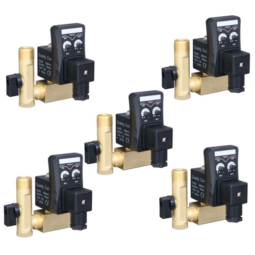 5pcs 1/2 Inch Dn15 Electric Timer Auto Water Valve